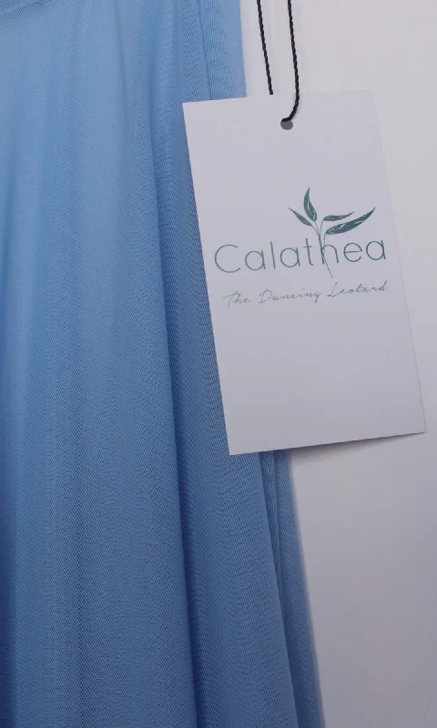 Calathea sky long ballet skirt