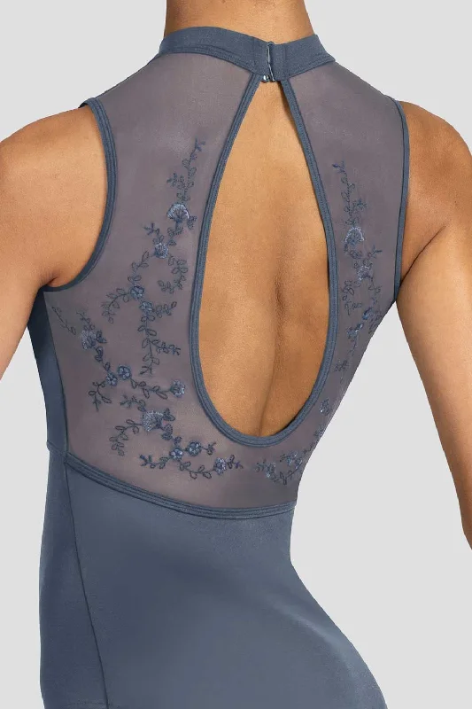 Ladies Kali Floral Open Back Leotard