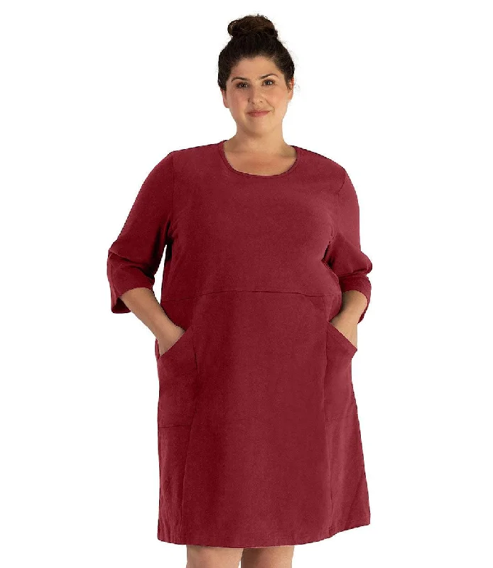 Legacy Cotton Casual 3/4 Sleeve Dress Classic Colors