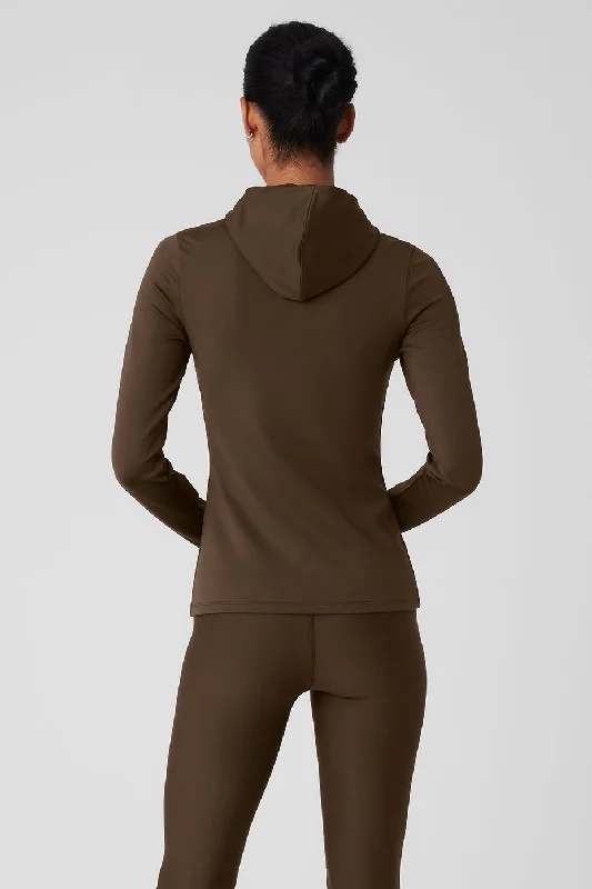 Airlift Winter Warm Hooded Runner - Espresso