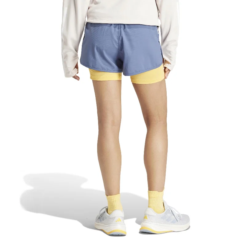 adidas Own-The-Run 3-Stripes 2-in-1 Womens Shorts