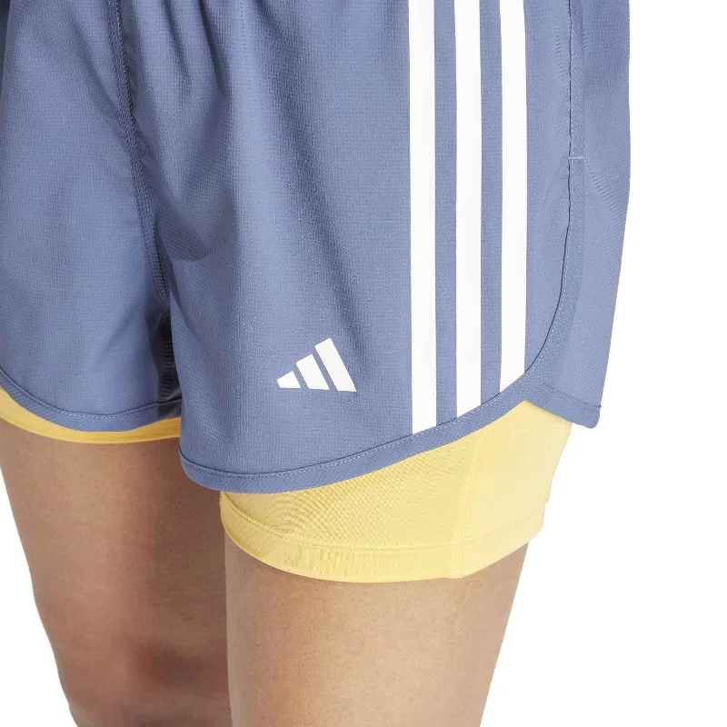 adidas Own-The-Run 3-Stripes 2-in-1 Womens Shorts