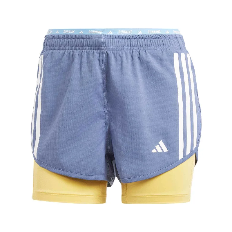 adidas Own-The-Run 3-Stripes 2-in-1 Womens Shorts