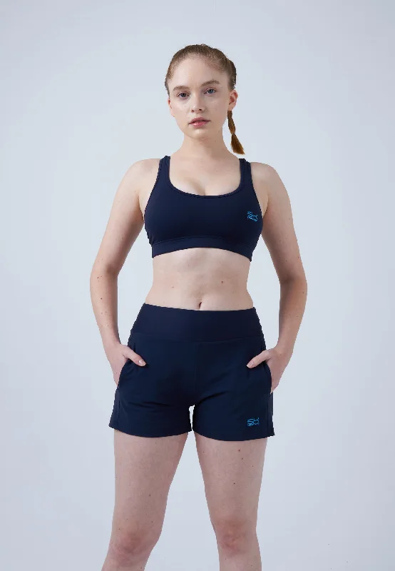 Advantage Tennis Shorts mit Ballhalter, navy blau