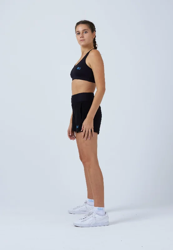 Advantage Tennis Shorts mit Ballhalter, schwarz