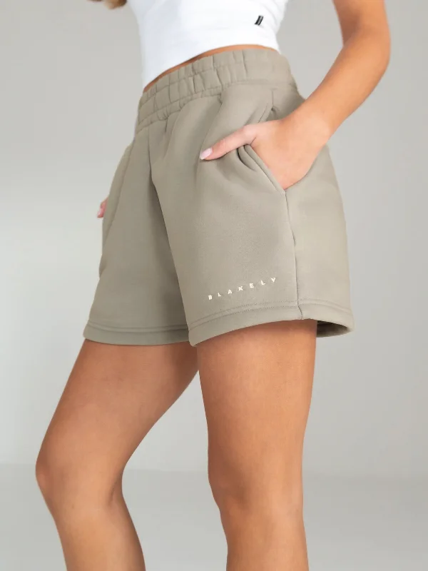 Isabel Jogger Shorts - Beige