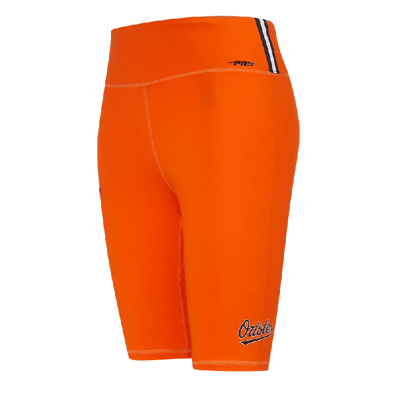 MLB BALTIMORE ORIOLES CLASSIC WOMEN'S BIKE SHORT (ORANGE)