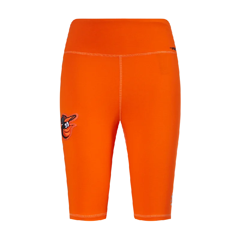 MLB BALTIMORE ORIOLES CLASSIC WOMEN'S BIKE SHORT (ORANGE)