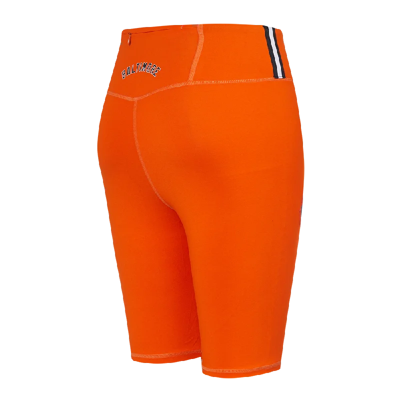 MLB BALTIMORE ORIOLES CLASSIC WOMEN'S BIKE SHORT (ORANGE)