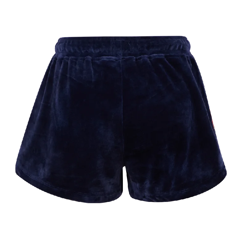 MLB BOSTON RED SOX CLASSIC WOMEN'S VELOUR SHORT (MIDNIGHT NAVY)