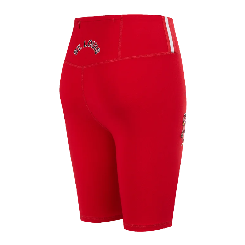 MLB ST. LOUIS CARDINALS CLASSIC WOMEN'S BIKE SHORT (RED)