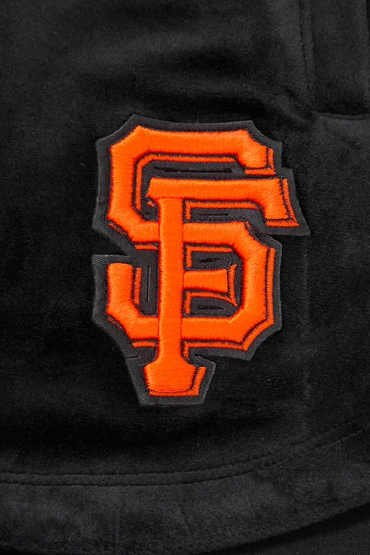 MLB SAN FRANCISCO GIANTS CLASSIC WOMEN'S VELOUR SHORT (BLACK)