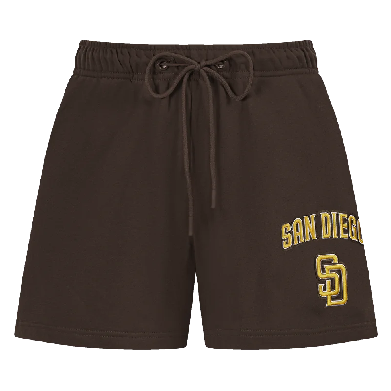 MLB SAN DIEGO PADRES CLASSIC WOMEN'S FLC SHORT (BROWN)