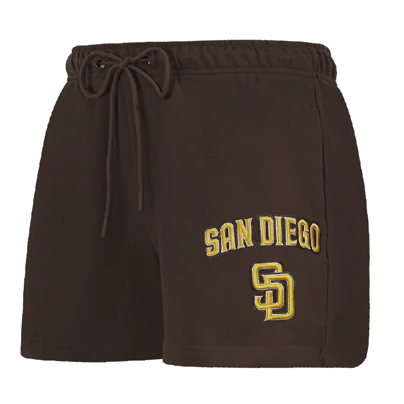 MLB SAN DIEGO PADRES CLASSIC WOMEN'S FLC SHORT (BROWN)