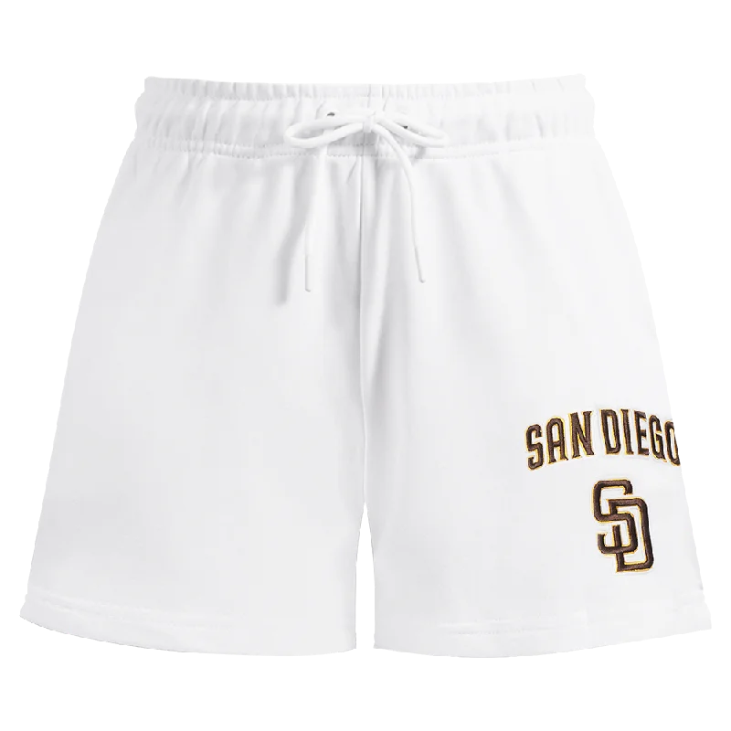 MLB SAN DIEGO PADRES CLASSIC WOMEN'S FLC SHORT (WHITE)