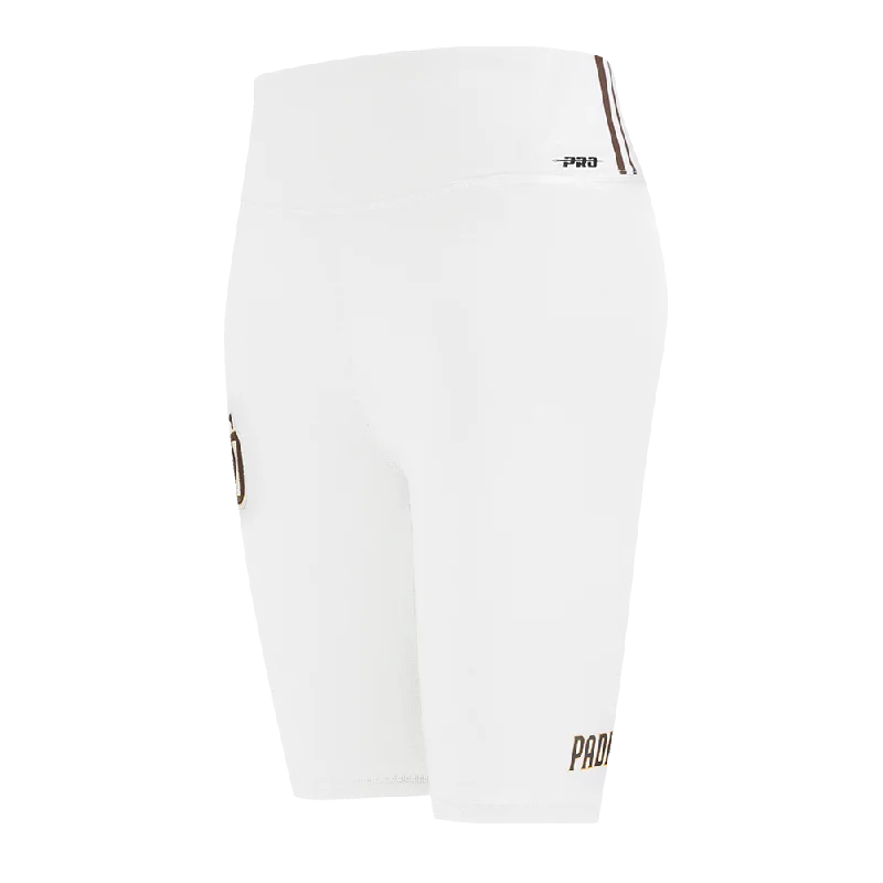 MLB SAN DIEGO PADRES CLASSIC WOMEN'S CTN BIKE SHORT (WHITE)