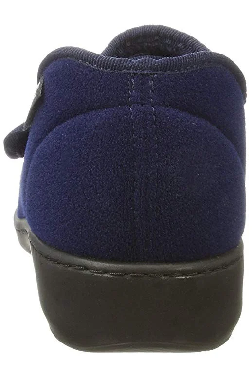 Adjustable Slippers for Women - Navy | Lacy | Adaptive Shoes by Ovidis