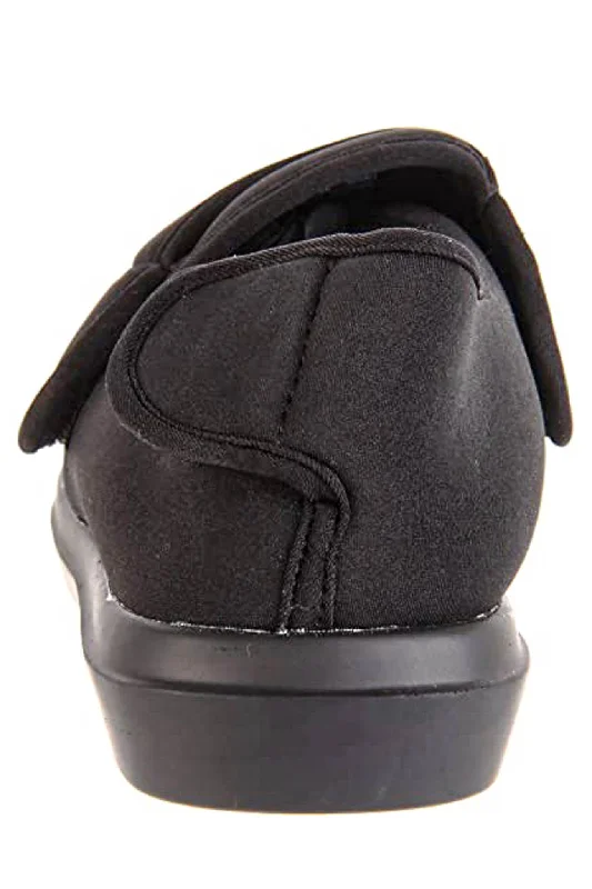 Adjustable Slippers for Women - Black | Cronus | Adaptive Shoes by Ovidis