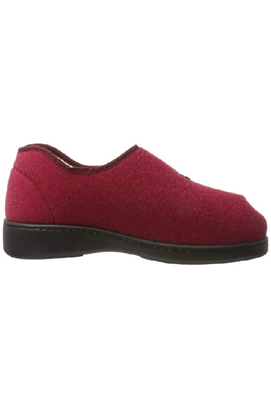 Adjustable Slippers for Women - Burgundy | Lacy | Adaptive Shoes by Ovidis