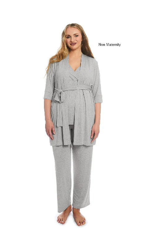 Analise 3-Piece Heather Grey Solid