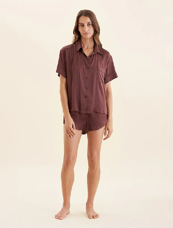 Audrey Mulberry Silk Boxer PJ