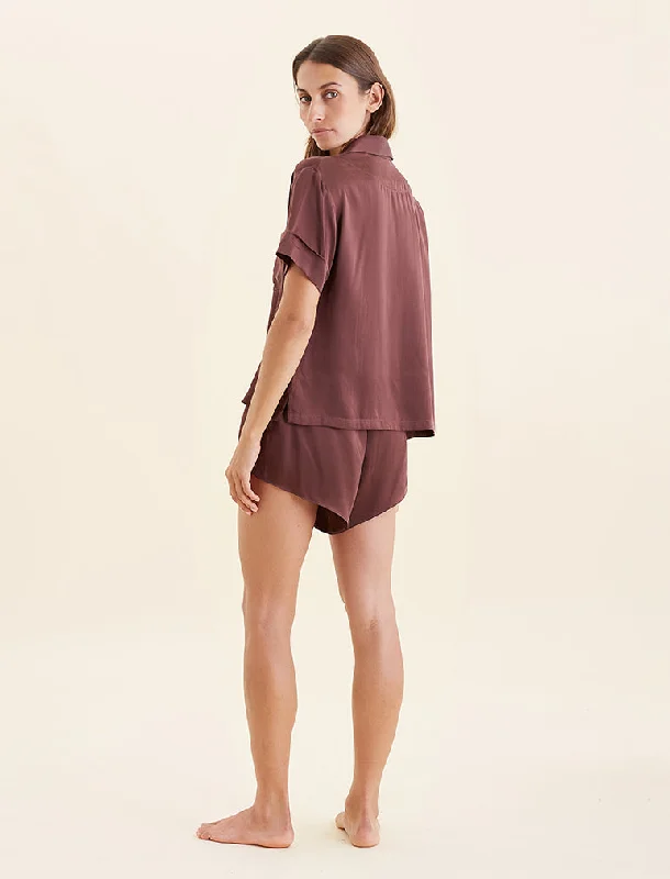 Audrey Mulberry Silk Boxer PJ