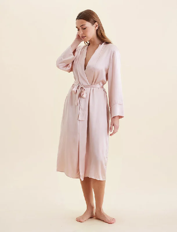 Audrey Mulberry Silk Long Robe