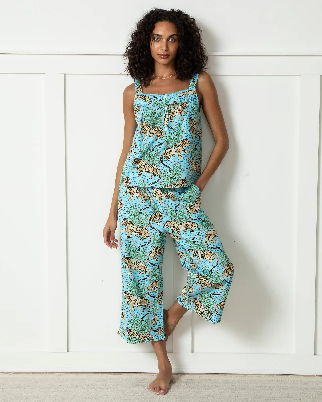 Bagheera - Back to Bed Cropped Pant Set - Something Blue