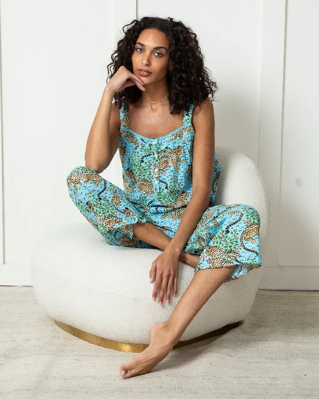 Bagheera - Back to Bed Cropped Pant Set - Something Blue