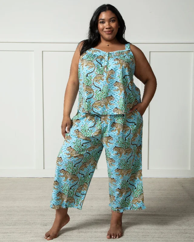 Bagheera - Back to Bed Cropped Pant Set - Something Blue