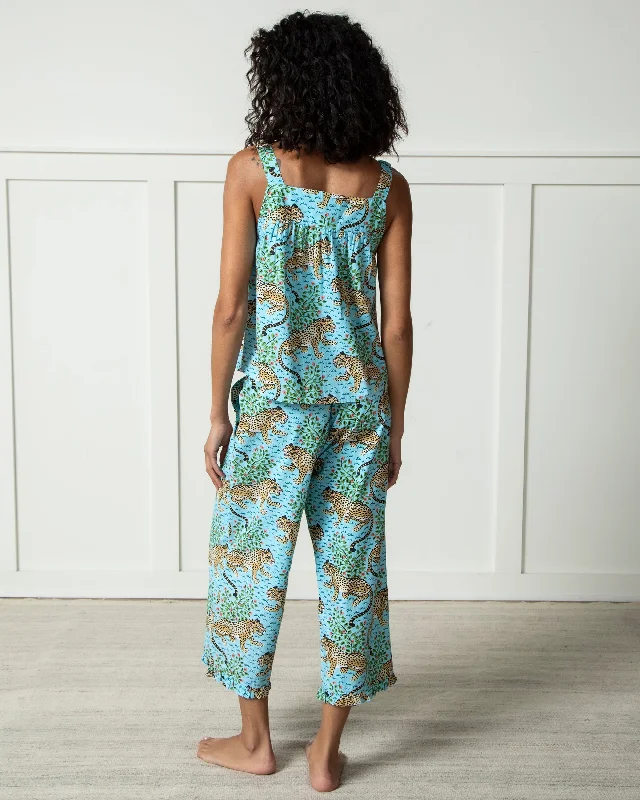 Bagheera - Back to Bed Cropped Pant Set - Something Blue