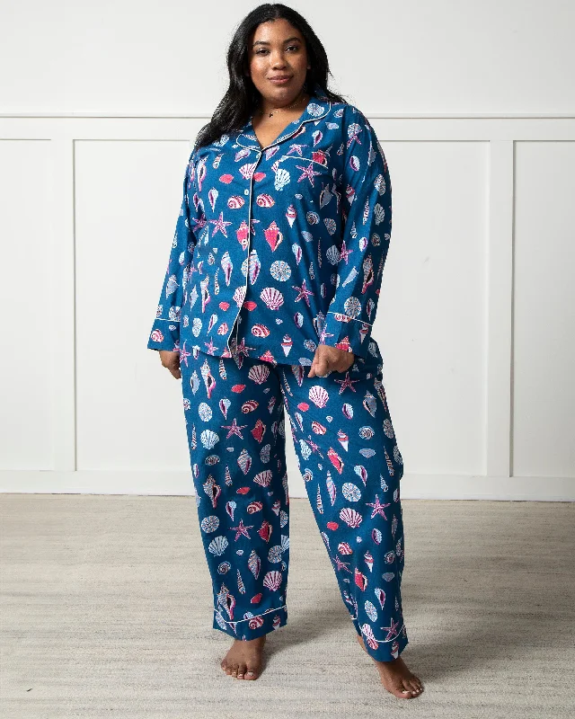 Beachcomber - Long PJ Set - Shoreline Blue