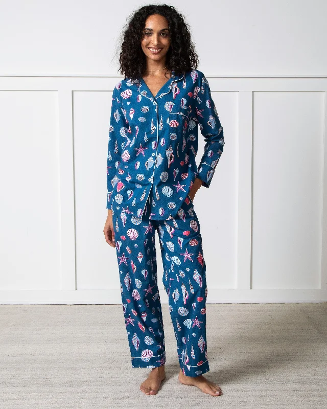 Beachcomber - Long PJ Set - Shoreline Blue