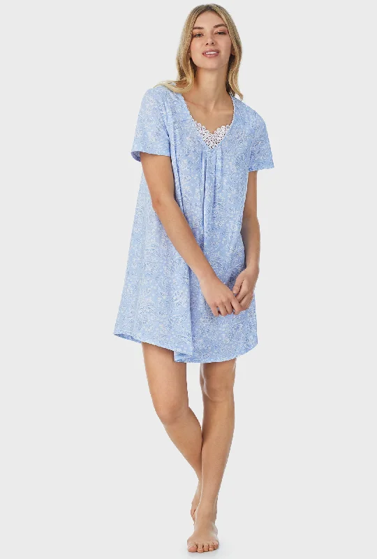 Blooming Paisley Short Nightgown