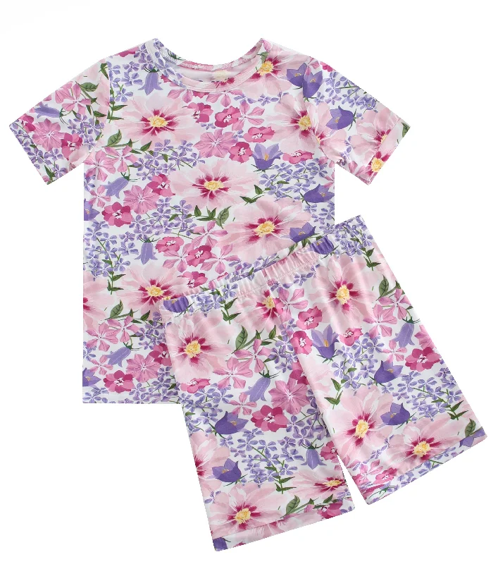 Charlie Play Pretty in Pink - Bamboo Short Sleeve Short Lounge Set