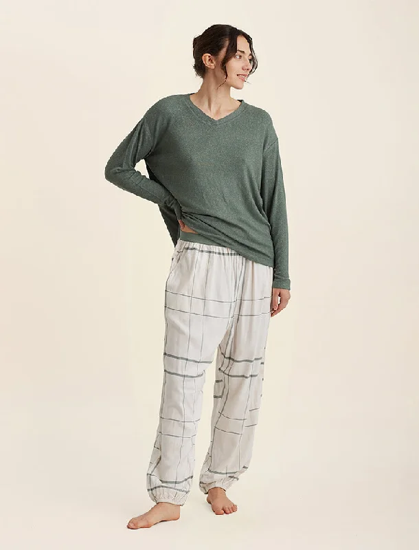 Comfy Plaid Jogger