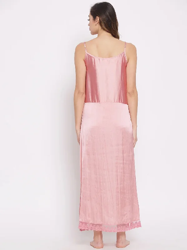 Dusty Pink Satin  Minimal Slip