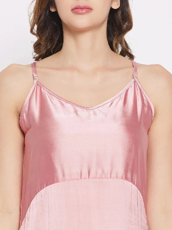 Dusty Pink Satin  Minimal Slip