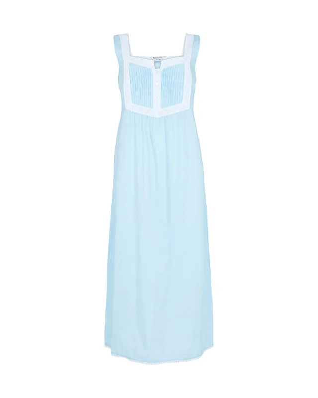 Women's Eliza Cotton Nightdress - Blue