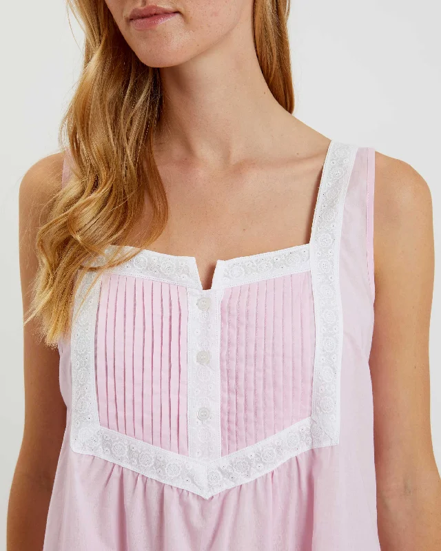 Women's Eliza Cotton Nightdress - Pink