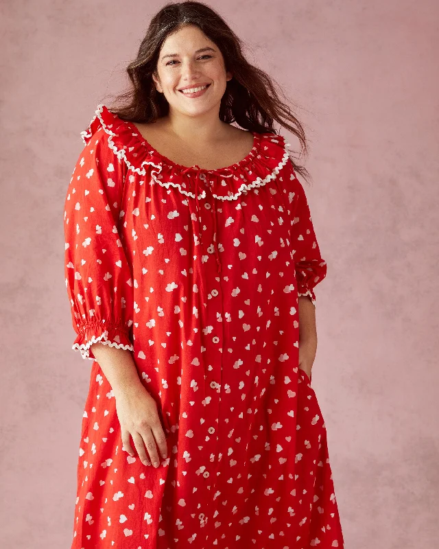 PF + Pencil & Paper Co. Heartbreaker - Latte Love Nightie - Ruby