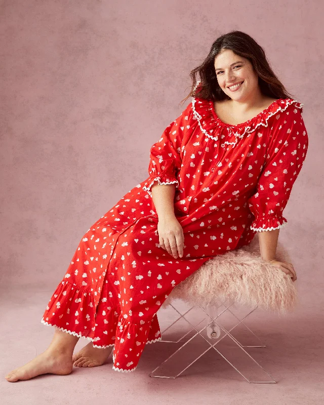 PF + Pencil & Paper Co. Heartbreaker - Latte Love Nightie - Ruby