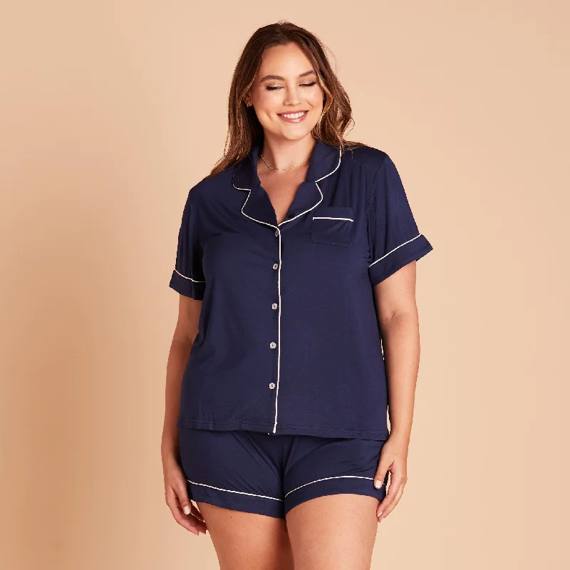 Jonny Pajama Set - Navy