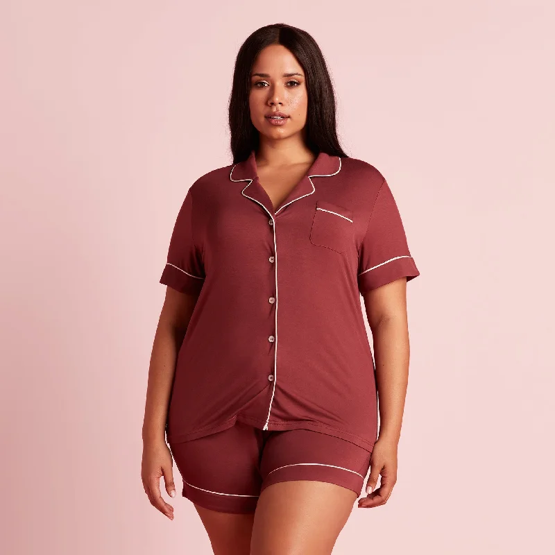 Jonny Pajama Set - Rosewood