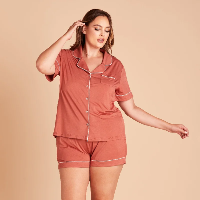 Jonny Pajama Set - Terracotta