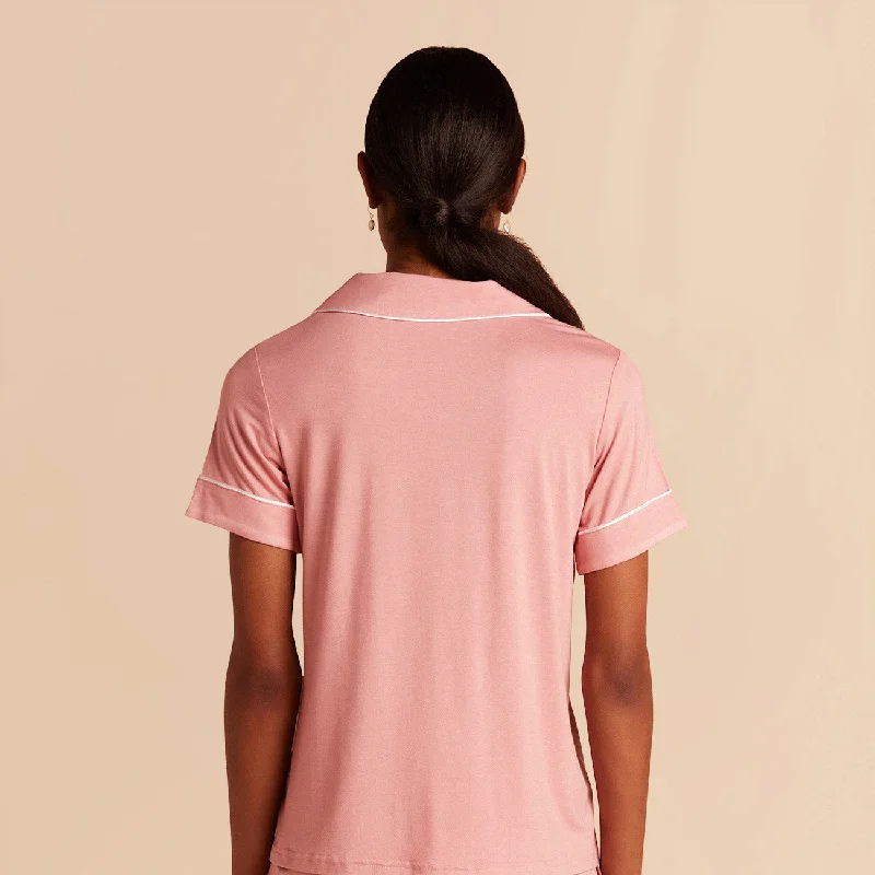 Jonny Short Sleeve and Pant Set - Dusty Rose