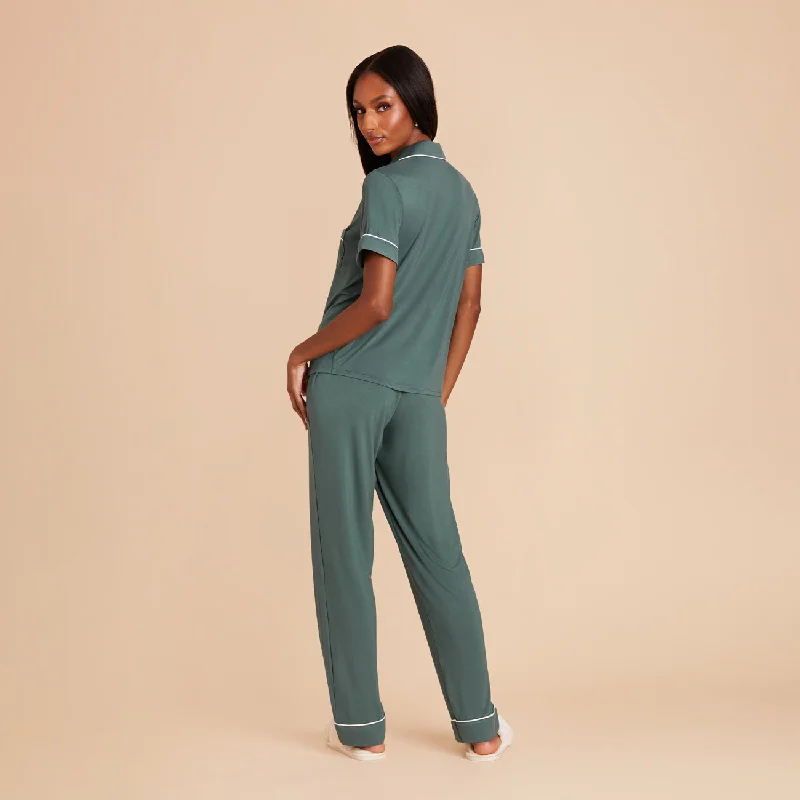 Jonny Short Sleeve and Pant Set - Sea Glass