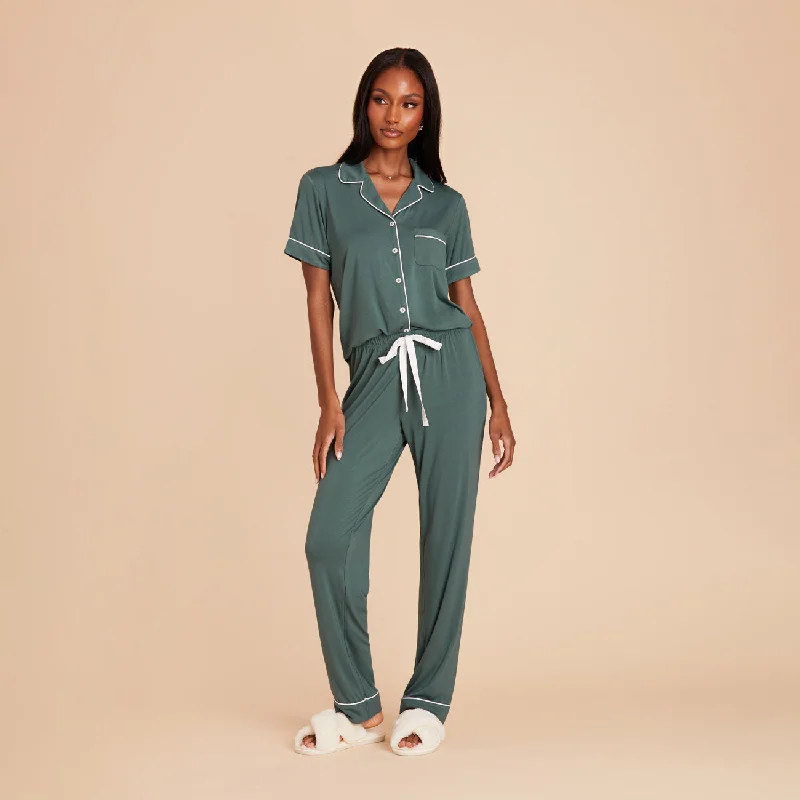 Jonny Short Sleeve and Pant Set - Sea Glass