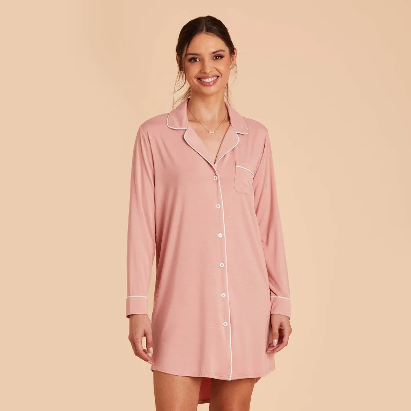 Kamryn Sleepshirt - Dusty Rose