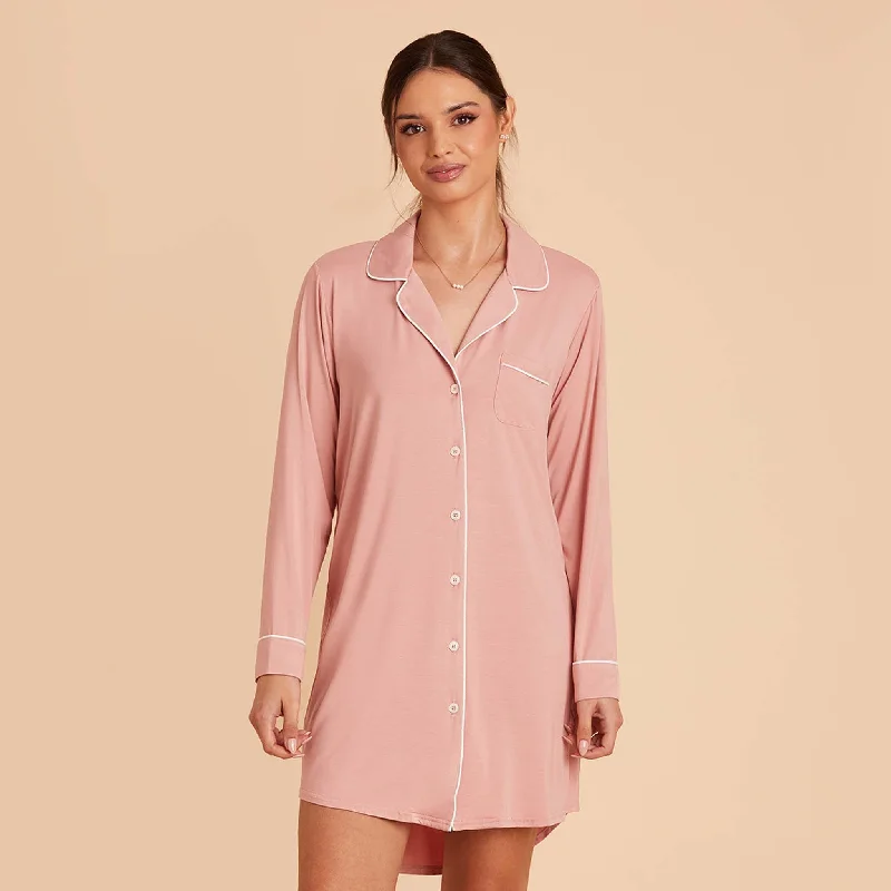 Kamryn Sleepshirt - Dusty Rose